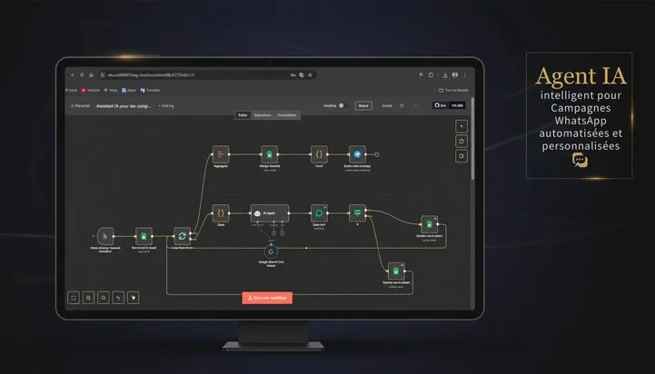 Screenshot of the Intelligent AI Agent for Automated and Personalized WhatsApp Campaigns project — Automation