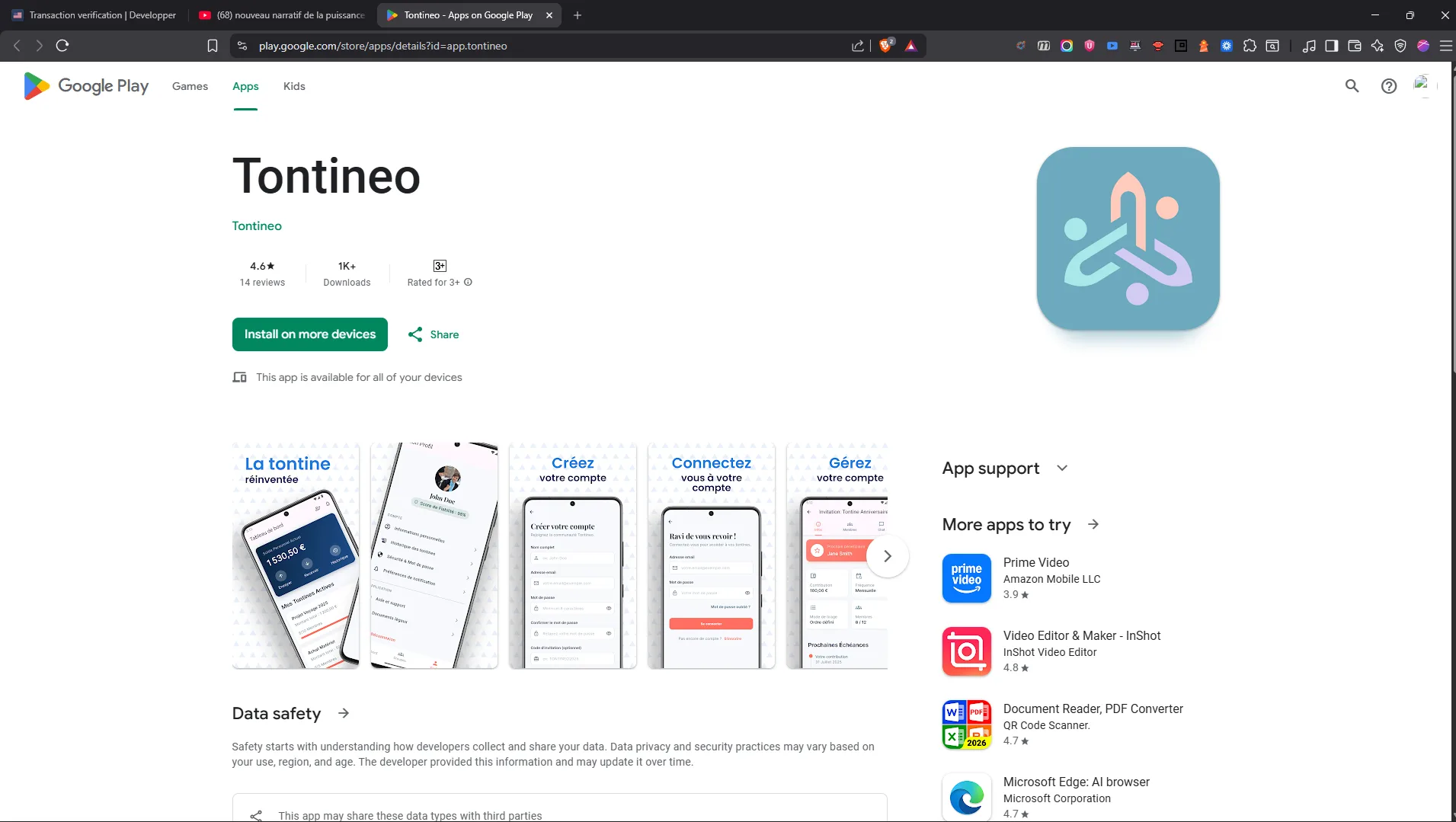 Tontineo - Application Mobile de Tontines Numériques — Développement Mobile