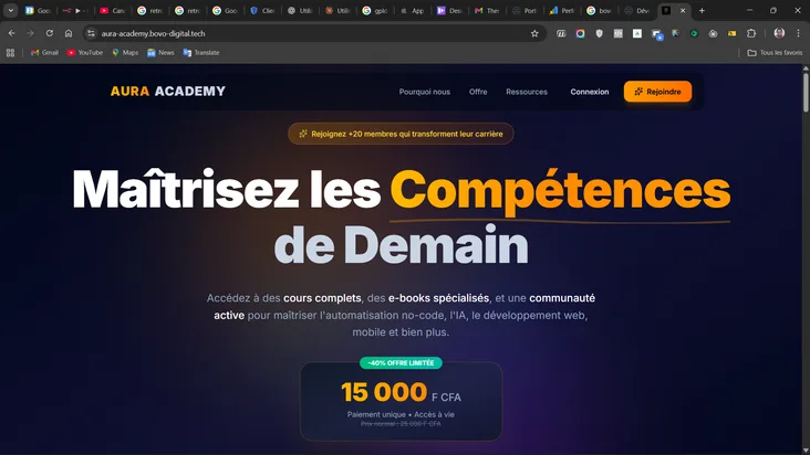 Capture d'écran du projet Plateforme E-Learning Complète avec Next.js 15, TypeScript & SEO Optimisé — Développement Web