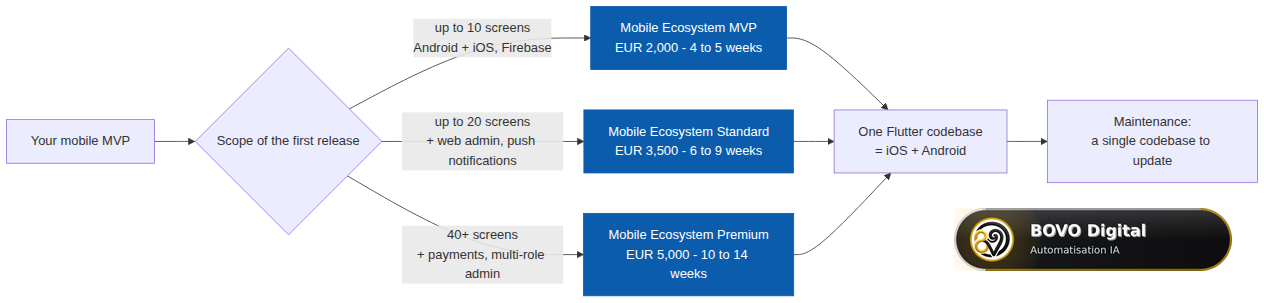 Choosing a Flutter package based on MVP scope